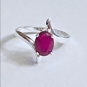Floating Ruby Ring